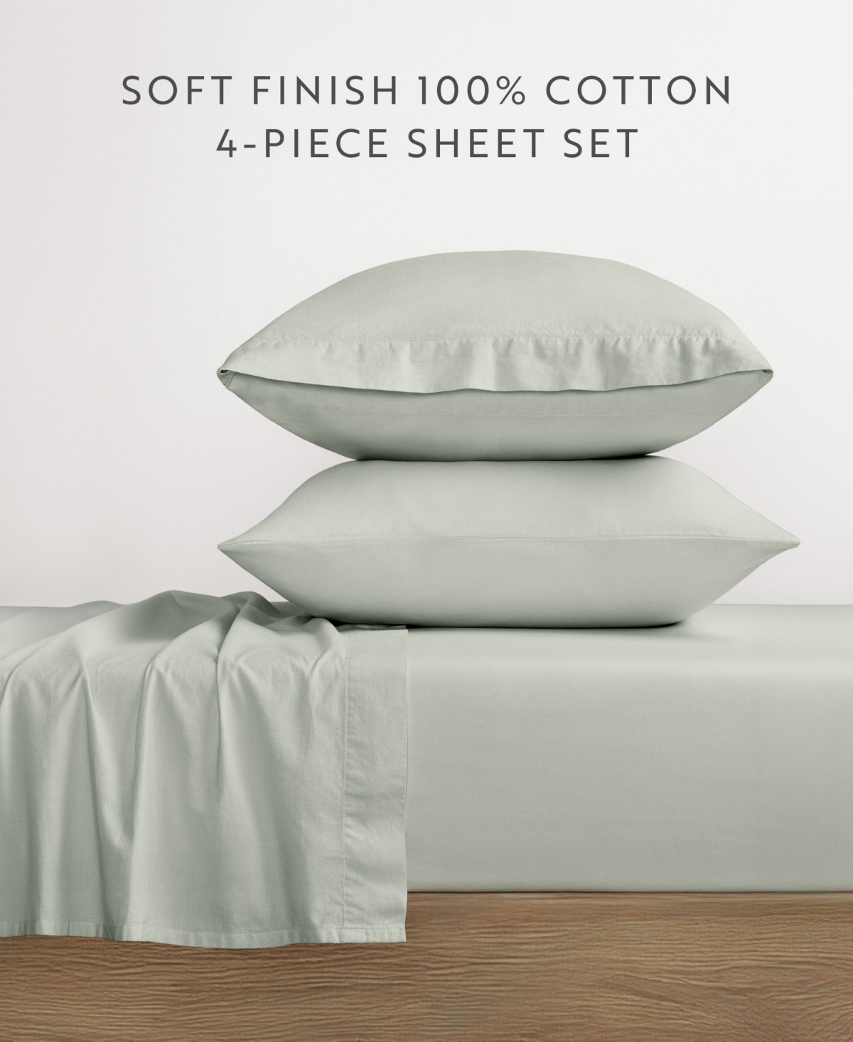 Ienjoy Home Ultra Soft 160-thread Count Cotton 4-p.c. Sheets Set, California King In Green