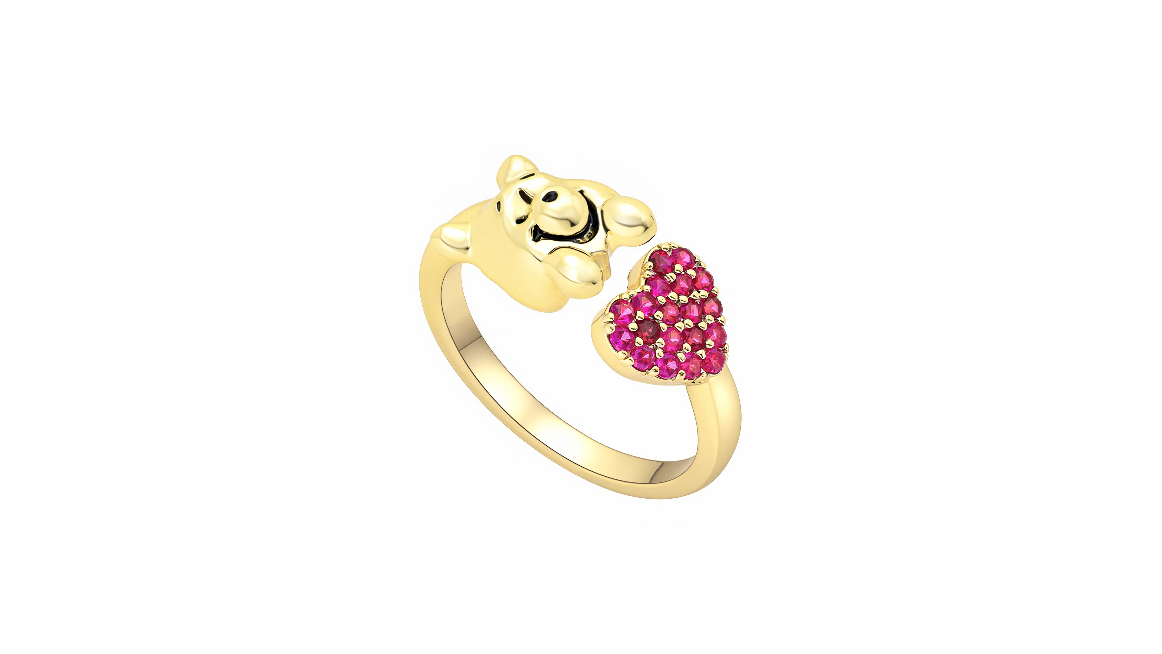 Disney Winnie the Pooh Cubic Zirconia Love Ring