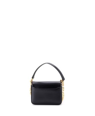 Small 4G Cube Chain Top Handle Bag Leather