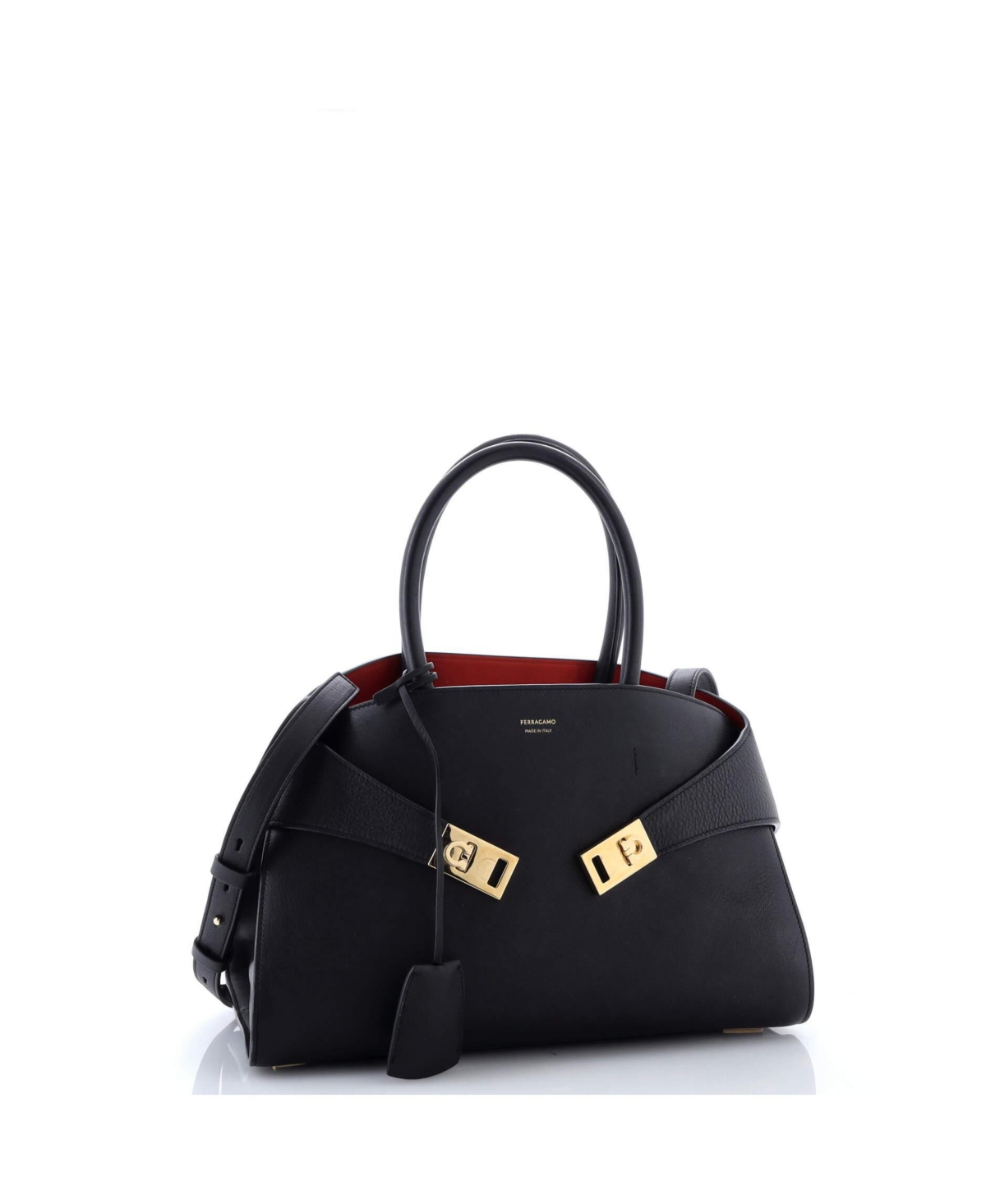 Pre-Owned Salvatore Ferragamo Small Hug Top Handle Bag Leather