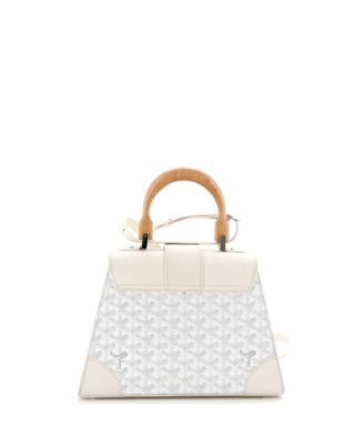 PM Saigon Top Handle Bag Coated Canvas with Leather