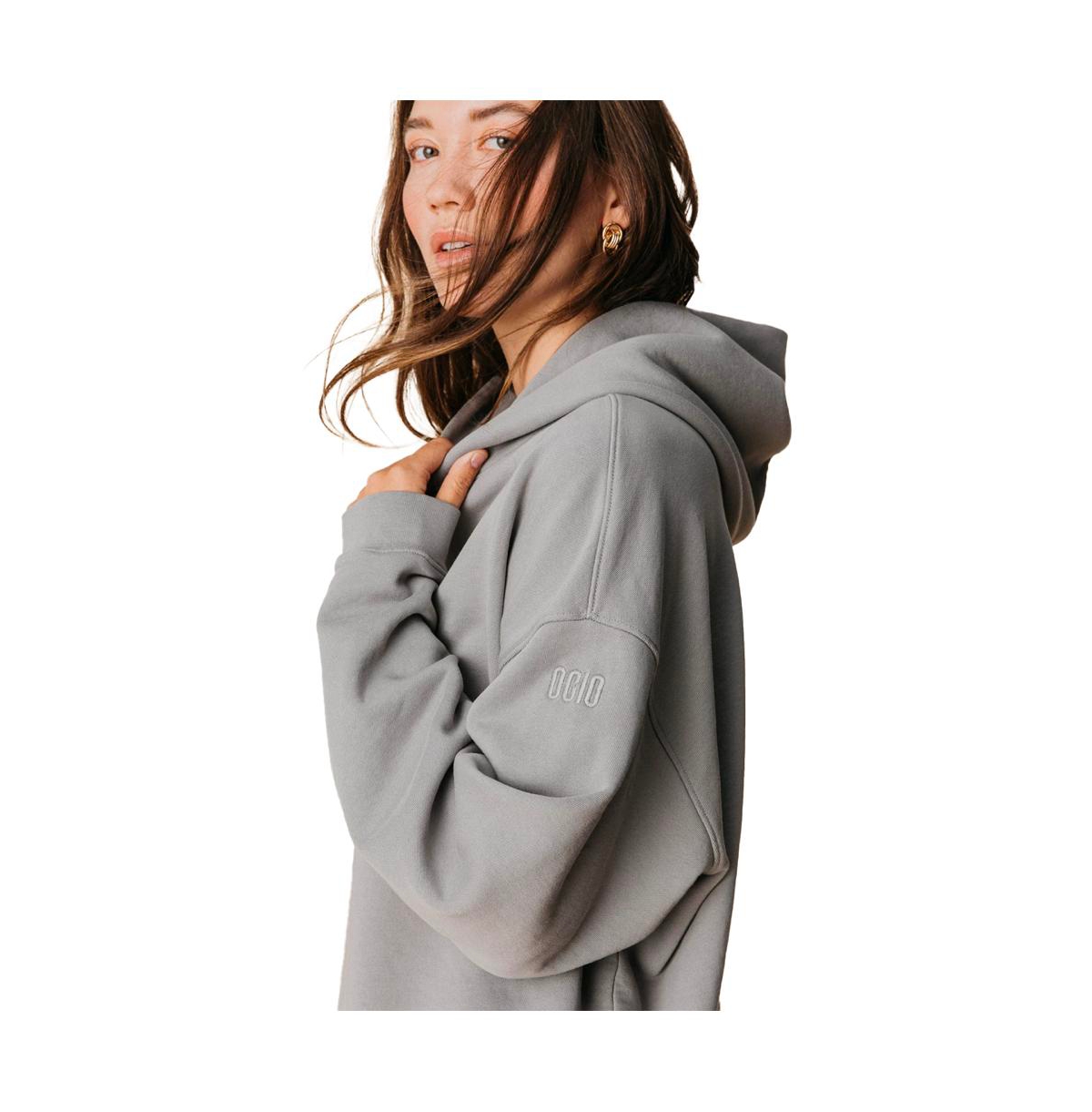 Ocio Women's Organic Cotton Teddy Oversized Hoodie