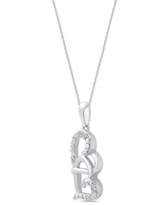 Diamond Pendant Necklace (1/10 ct. t.w.) in Sterling Silver