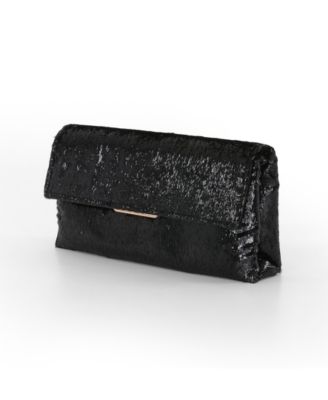 Woman's Angel Soft Faux Pony Hair Envelope Clutch