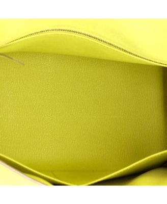 Kelly 28 Handbag Yellow Epsom with Gold Hardware