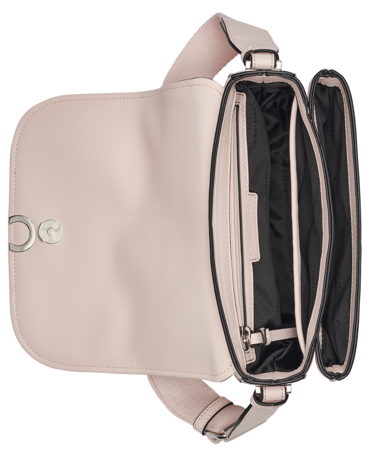 Macy's Kala Metal Lock Crossbody Bag In Pink
