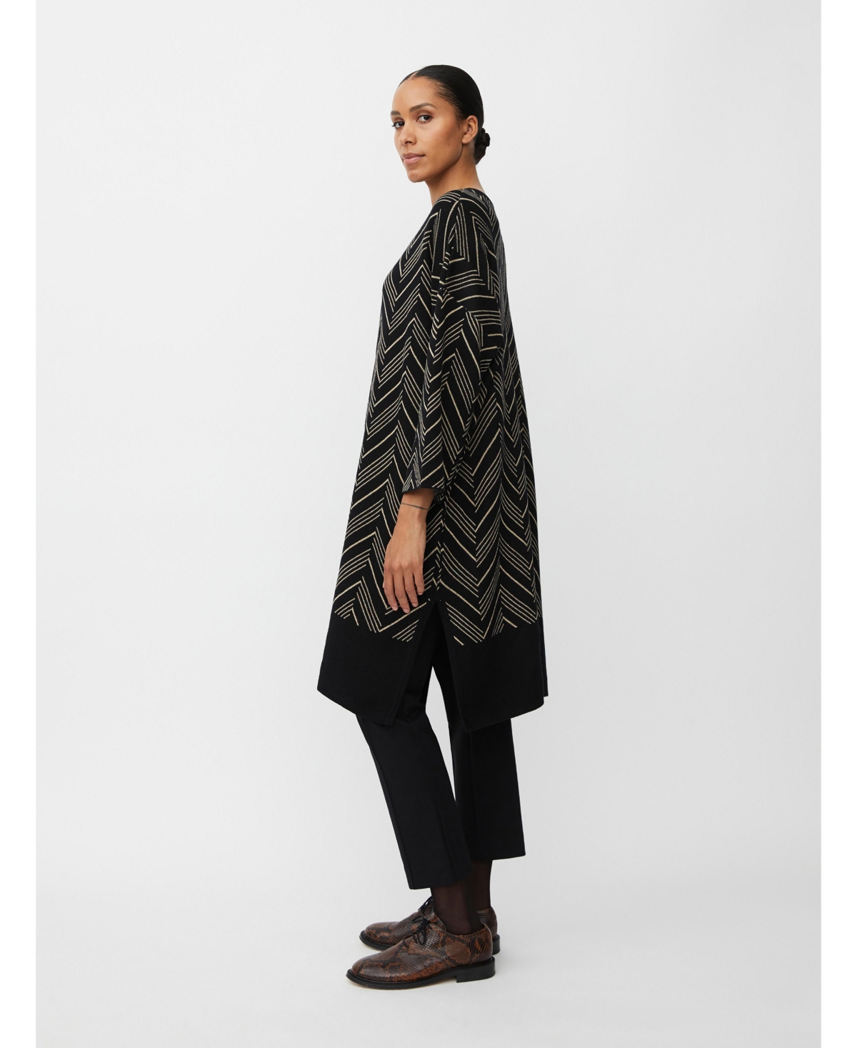 Masai Copenhagen Women's MaNuska3/4 Sleeve Loose Fit Midi Dress