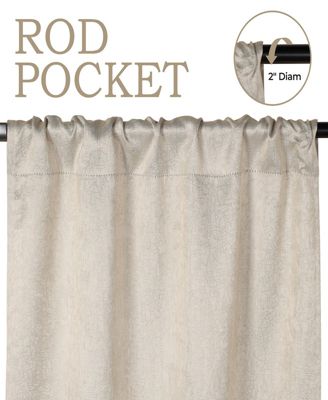 Senna Textured Blackout Curtain Set of 2 Panels, 26"x 84"
