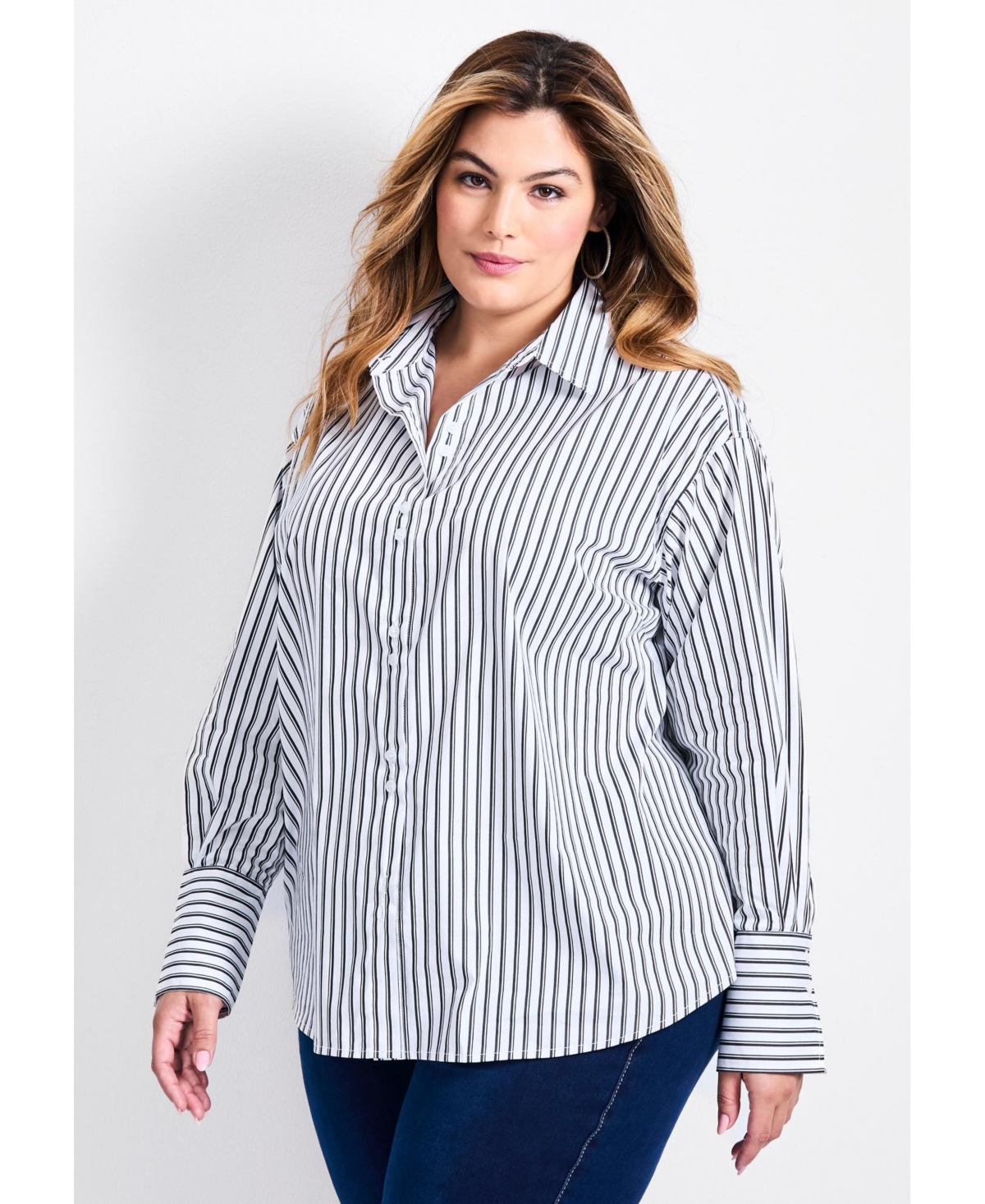 Avenue Women's Breanna Classic Poplin Shirt