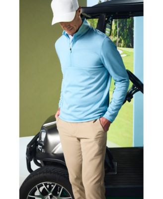 Men's All-Over Geometric Palm Print Short-Sleeve Golf Polo Shirt