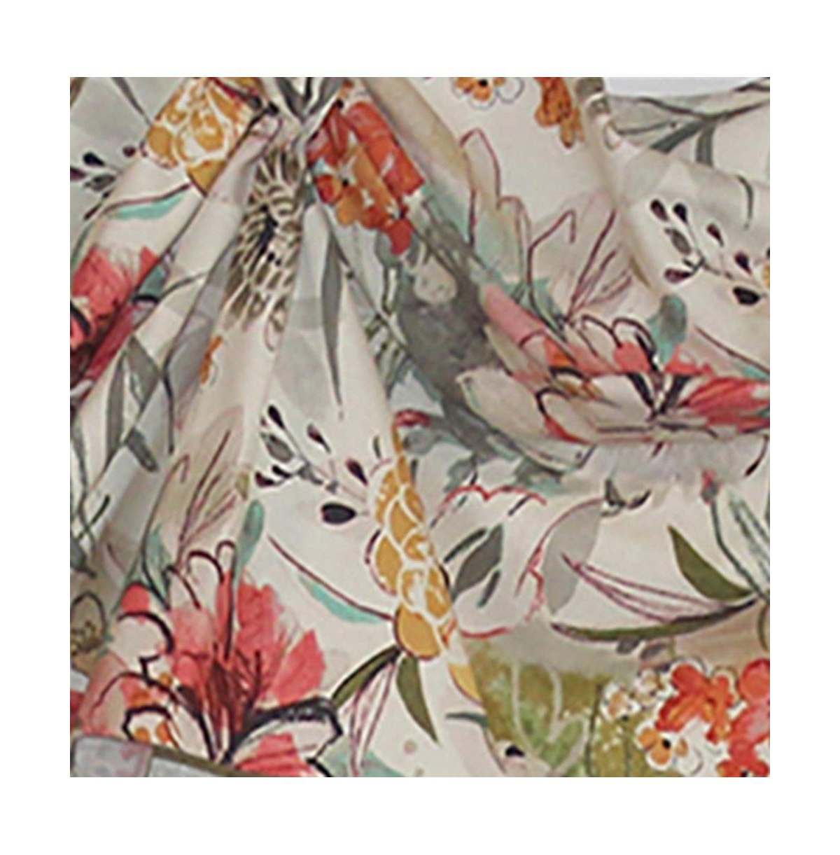 Rlf Home Kira 3-Scoop Victory Swag Multi. 4 Tabs 64"W x 26"L For windows up to 60"W