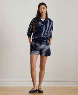 Women's Striped Drawcord Shorts
