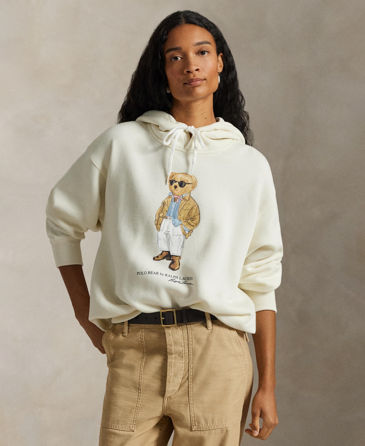 Polo Ralph Lauren Women's Long-Sleeve Bear Fleece Hoodie