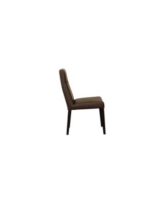 Verona Leather-Look Dining Chair, Brown (Set of 2)