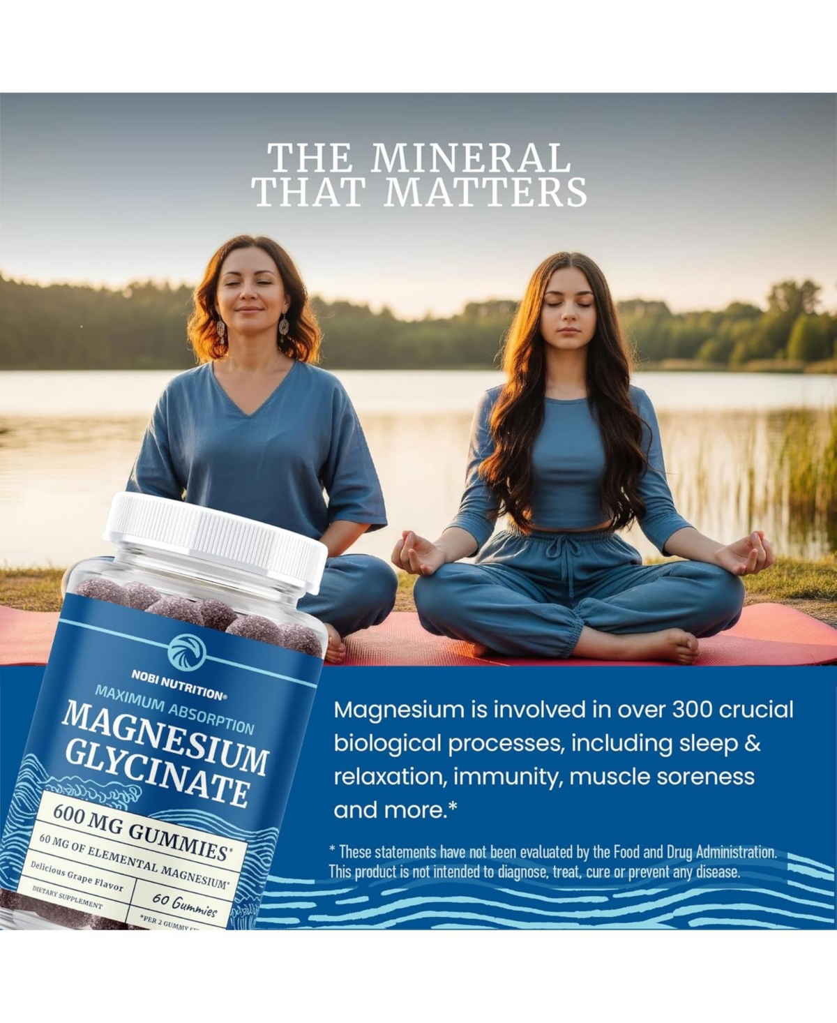 Magnesium Glycinate Gummies, 60ct