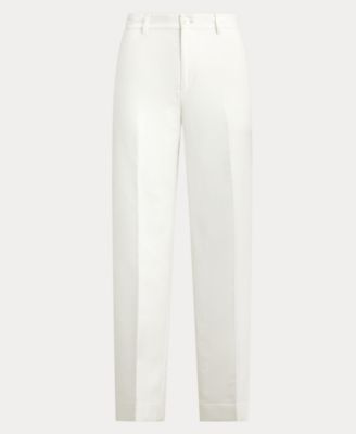Women's Twill Wide-Leg Cropped Pants
