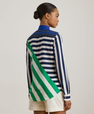 Women's Striped Long-Sleeve Shirt