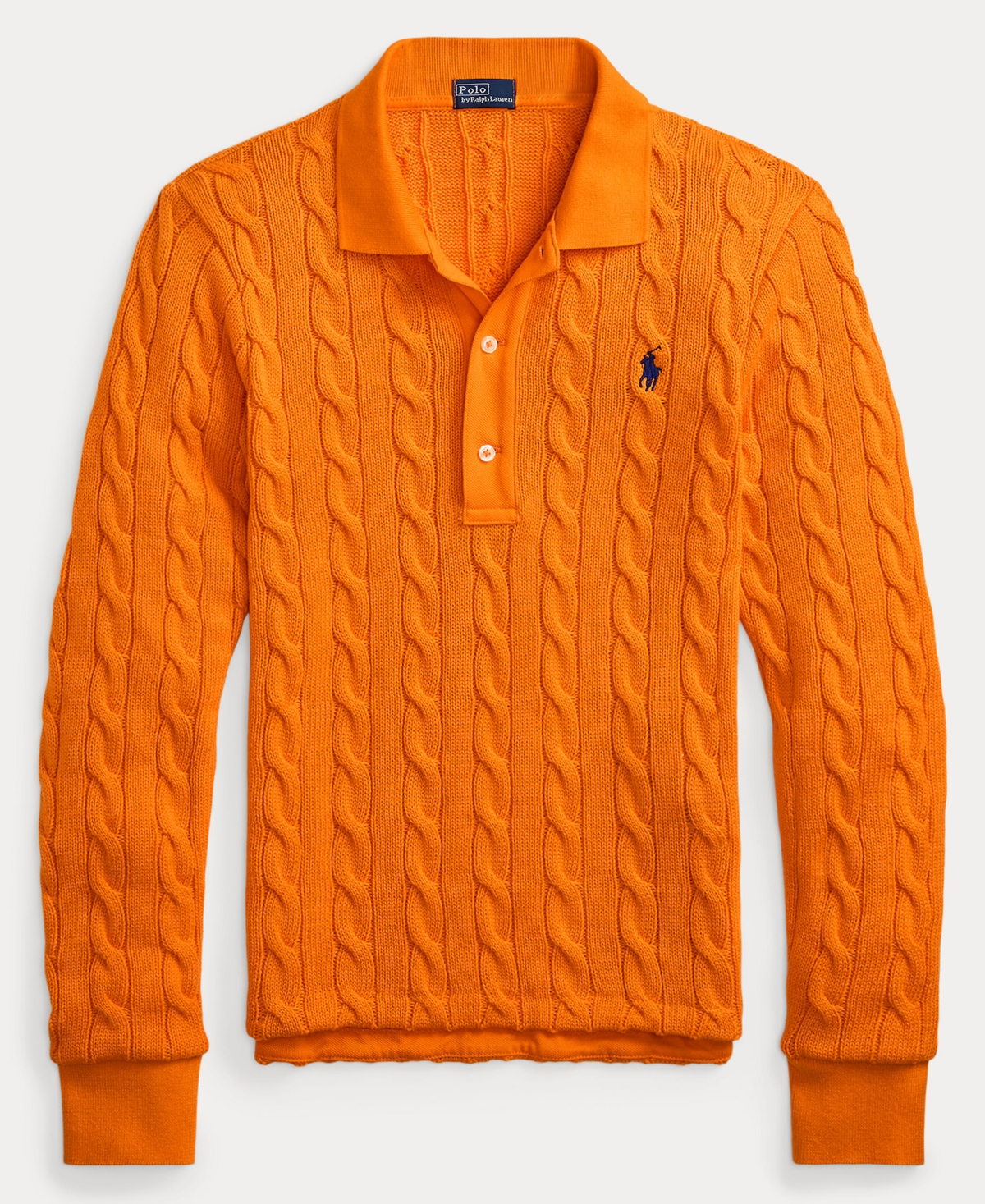 Polo Ralph Lauren Women's Cable-knit Polo Sweater In Orange