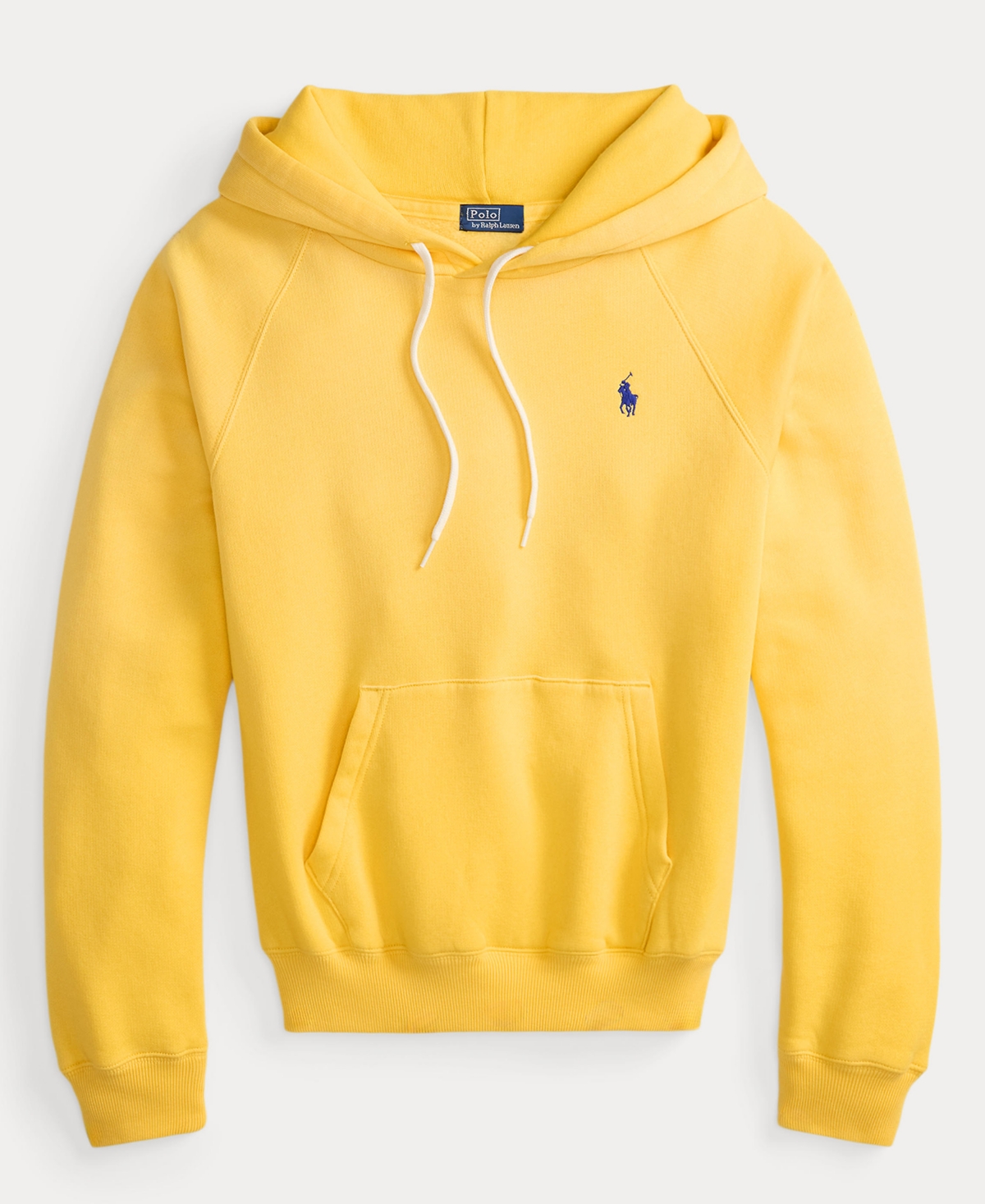 Polo Ralph Lauren Women's Shrunken Fit Fleece Hoodie Sweatshirt In Yellow