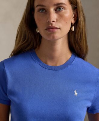 Women's Short-Sleeve Crewneck Sweater