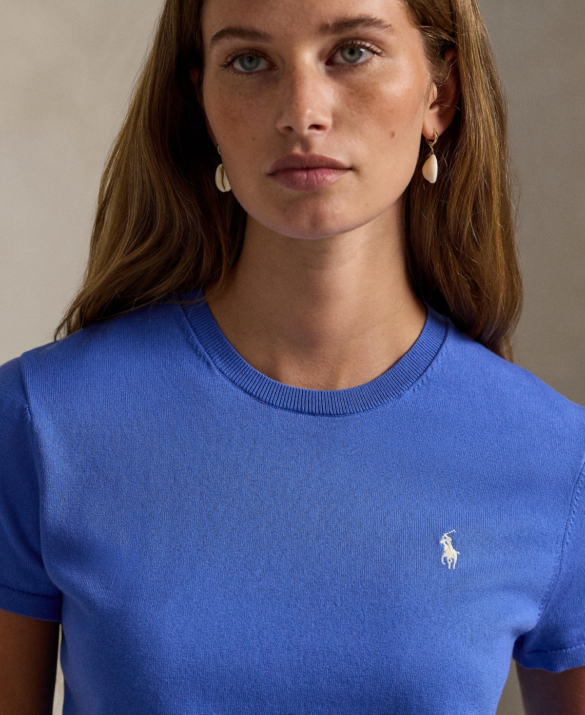 Polo Ralph Lauren Women's Short-Sleeve Crewneck Sweater