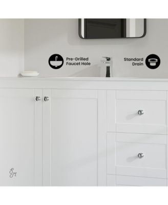 Cannes 48 Single, Two Doors, Three Drawers, Bathroom Vanity