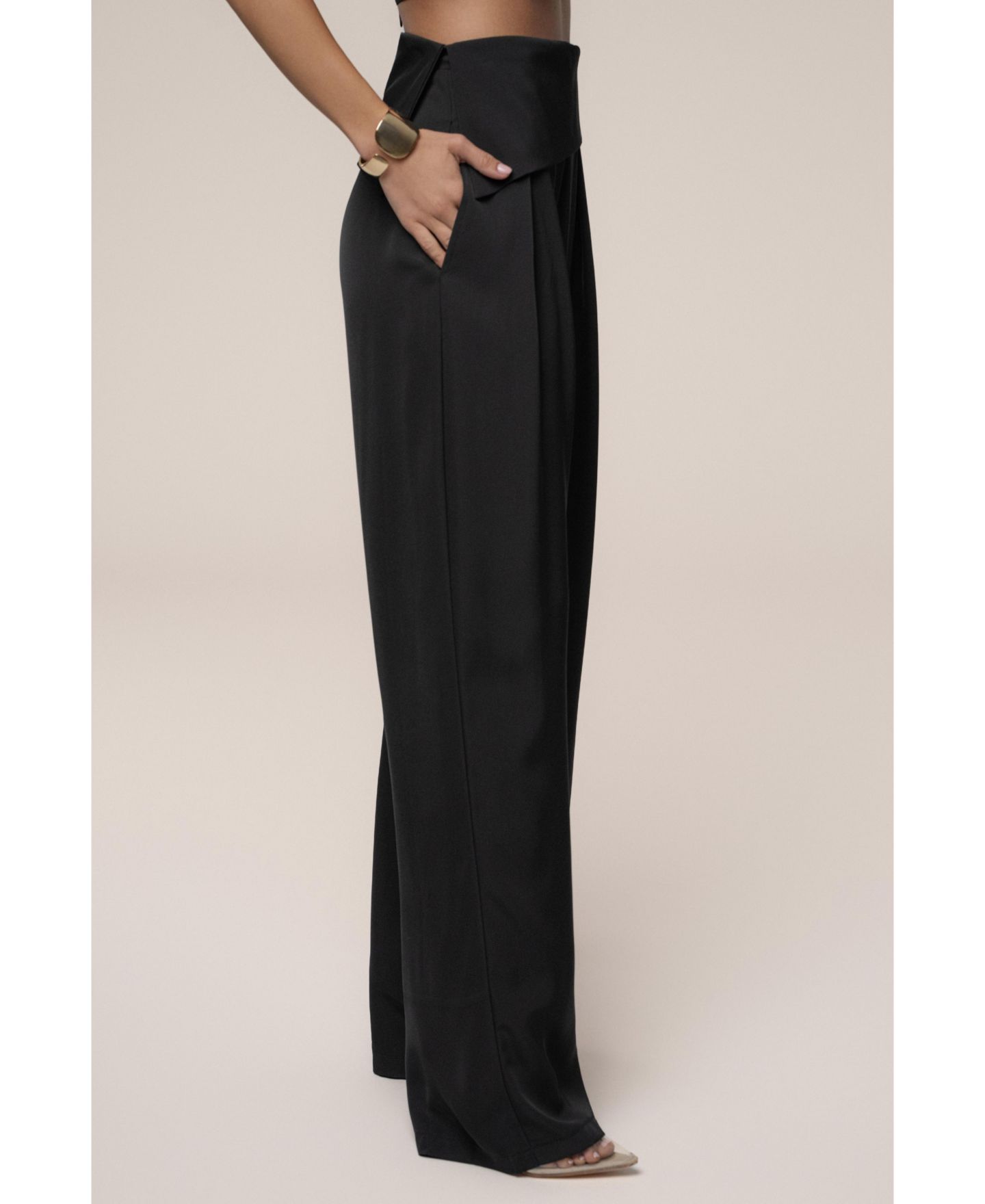 Женские брюки JLUXLABEL Executive Trousers, цвет: Чёрный — фото 8