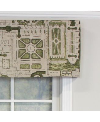 Le Jardin Tailored 100% Cotton with Fully Lined 3" Rod Pocket Valnance for Windows 50" x 14" Spa