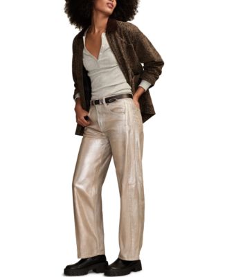 Women's Lucky Legend Metallic Barrel Leg Mid-Rise Jeans