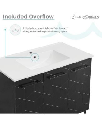 Annecy 36" Freestanding Bathroom Vanity with Sink Top