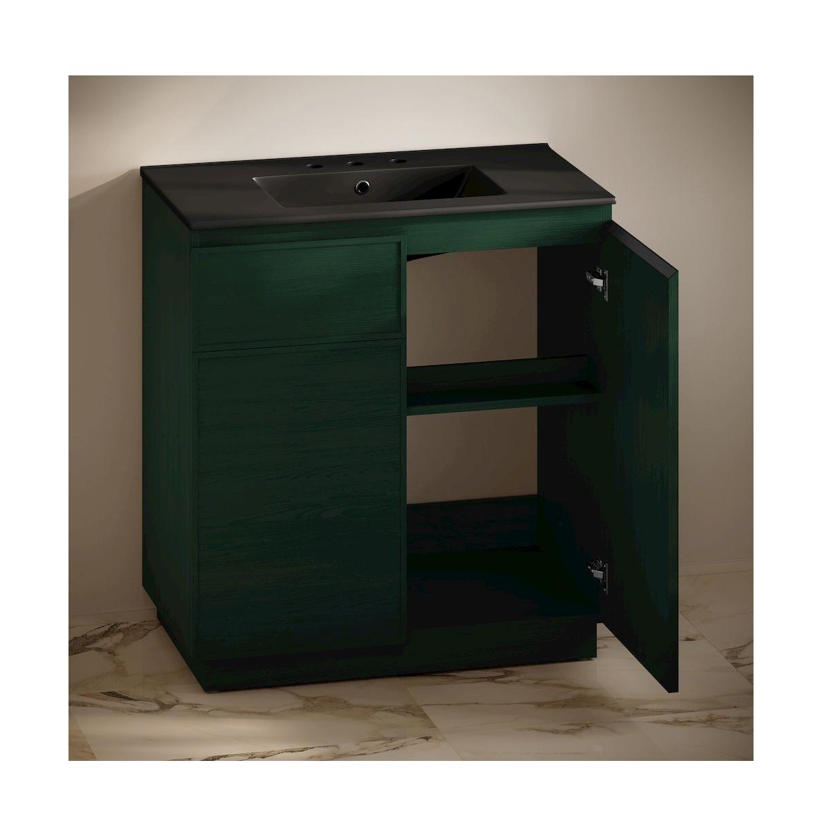 Swiss Madison 36" Freestanding Bathroom Vanity in Oak