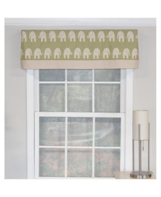 Ele Banded 100% Cotton with Fully Lined 3" Rod Pocket Valnance for Windows 50" x 15" Storm