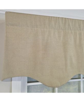 100% Cotton Basket Weave Regal Poly/Cotton Ivory lining Rod Pocket Valance 50" x 15" Khaki