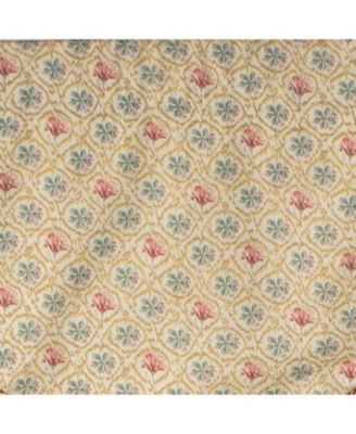 Lake Blossom Corded Cornice 100% Cotton with Fully Lined 3" Rod Pocket Valnance for Windows 50" x 17" Multi