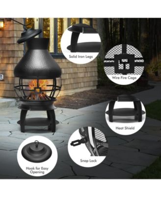 Patio Wood Burning Chimneys Fireplace