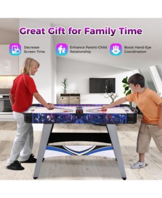 Air Powered Hockey Game Table with 2 Pushers and Pucks