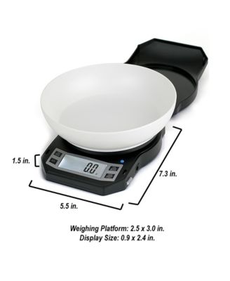 6.6lb/3kg Capacity, Multi-Unit, Dishwasher-Safe Bowl Digital Bowl Scale