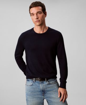 Men's Merino Wool Blend Crewneck Sweater