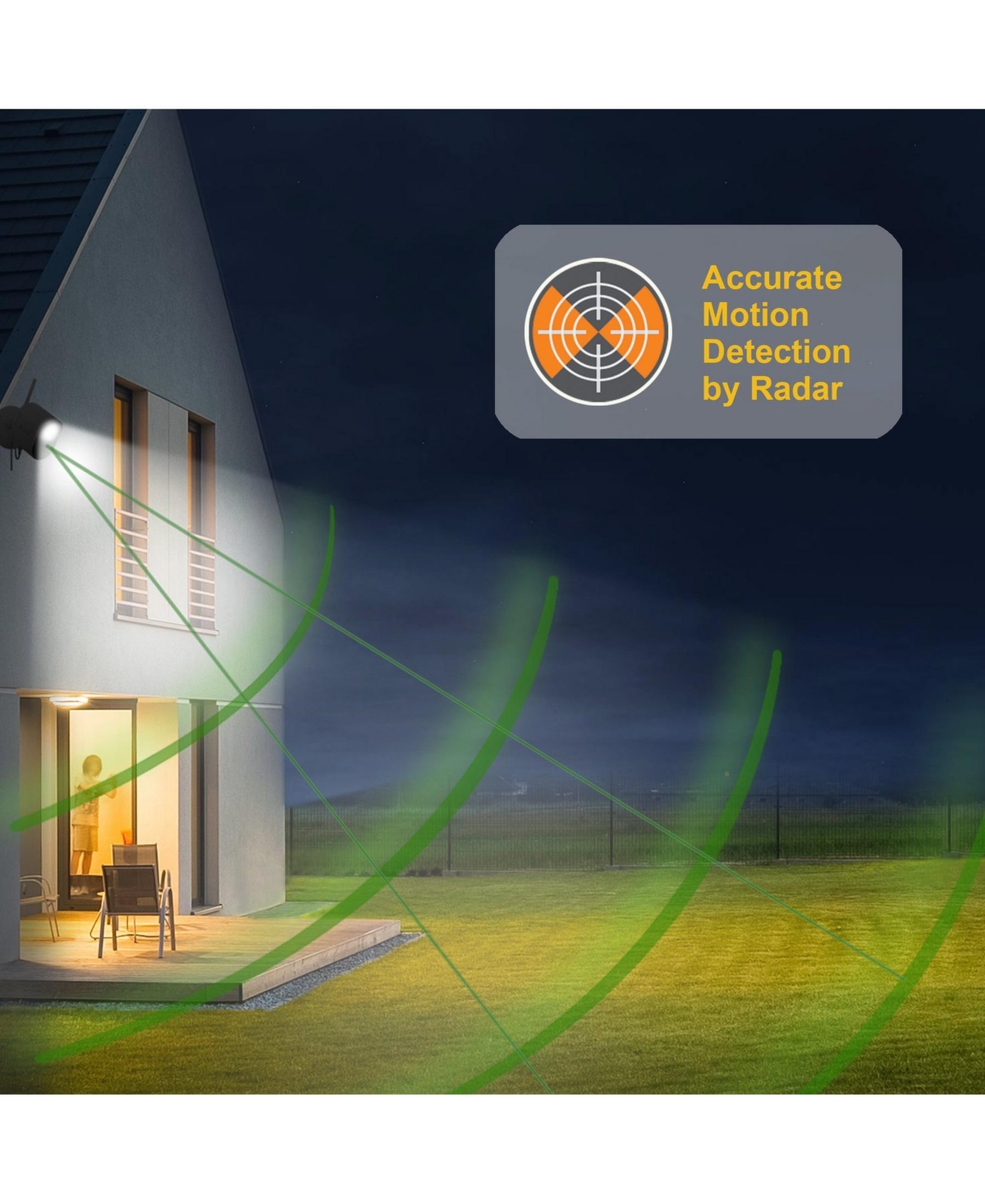 Toucan Security Floodlight Camera No Subscription Required
