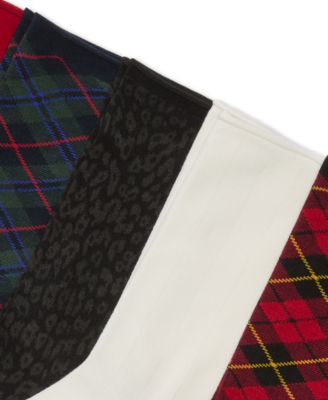 Women's 6-Pack Holiday Plaid Crew Socks