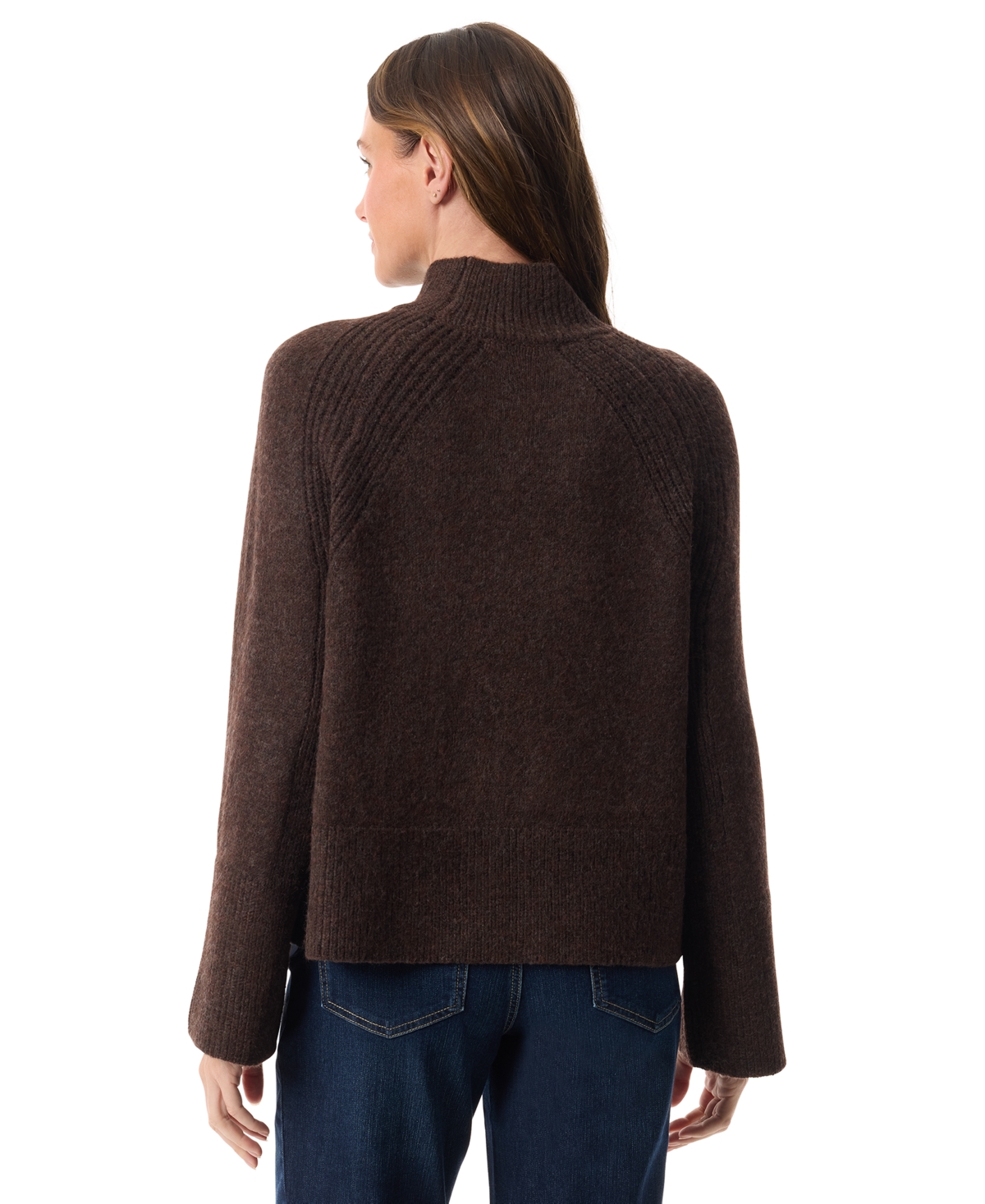 Gloria Vanderbilt Women's Constance Long-sleeve Sweater In Brown