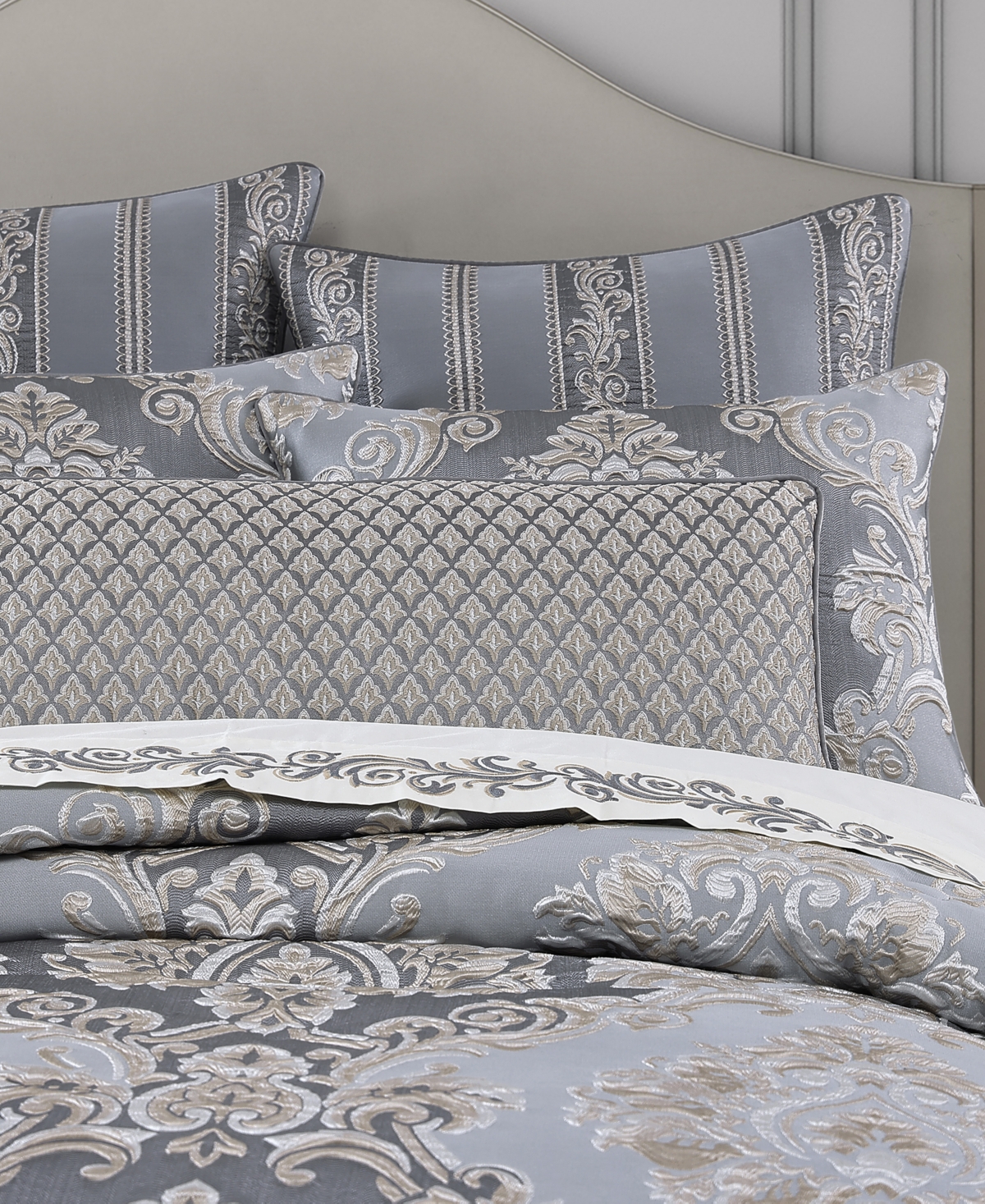 J Queen New York Krista Chenille Bolster Decorative Pillow, 16" x 52"