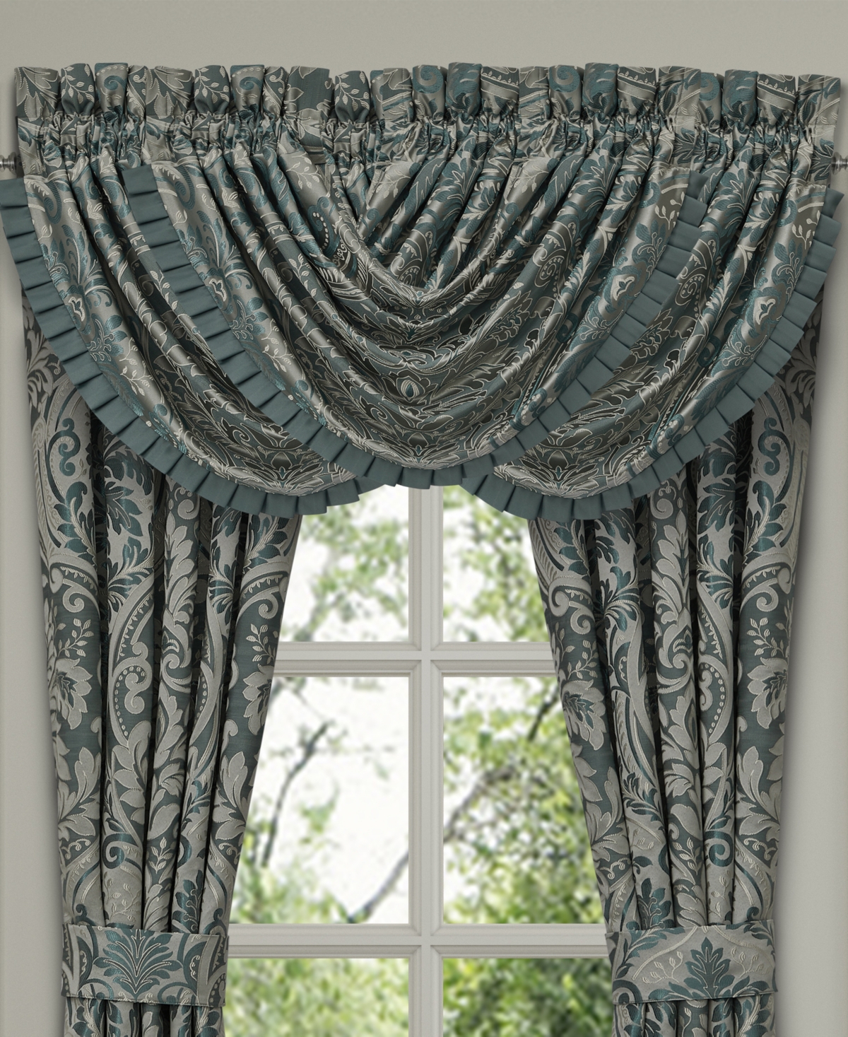 J Queen New York Renata Window Waterfall Valance, 33" x 43"