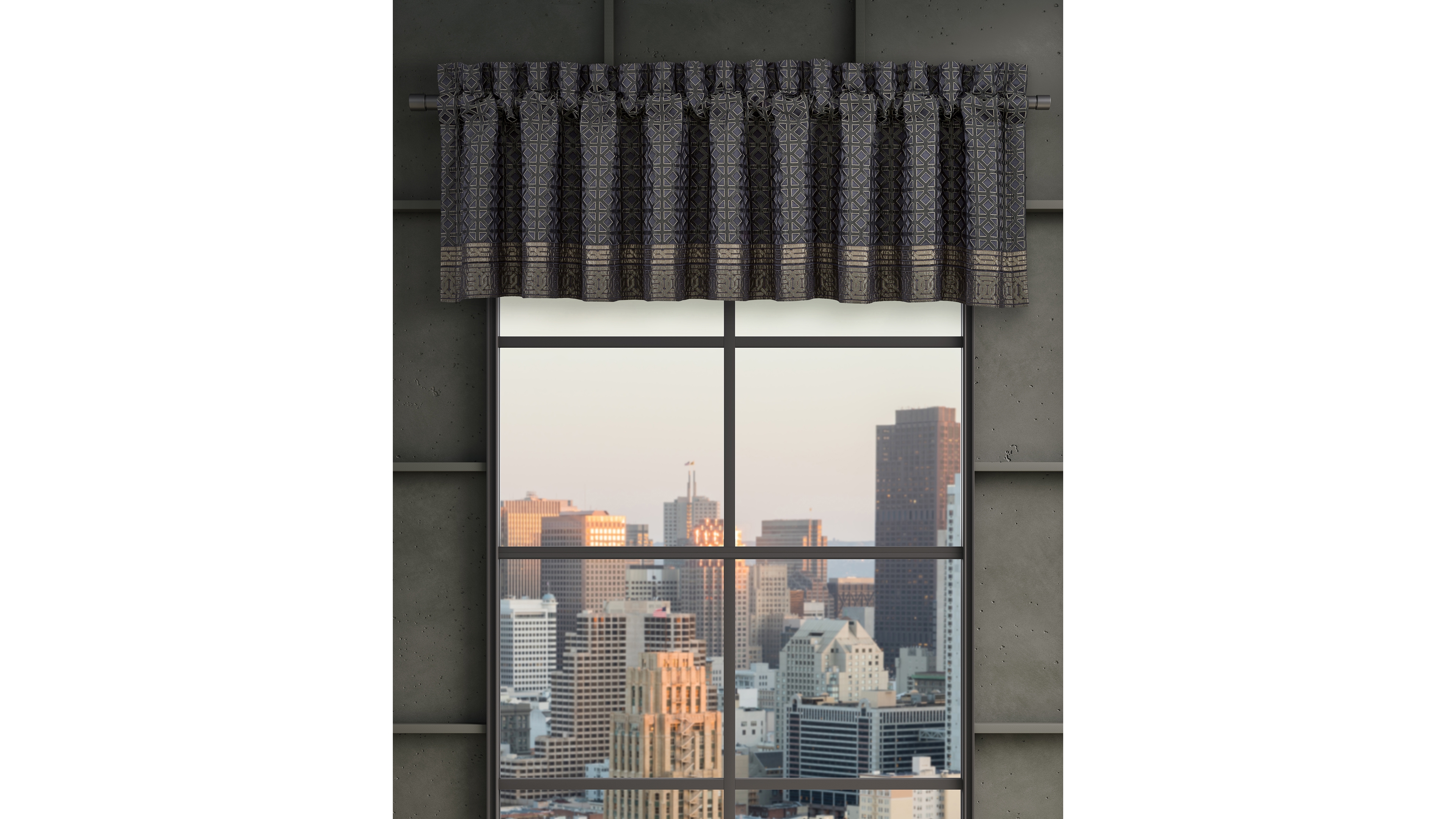 J Queen New York Alaro Window Straight Valance