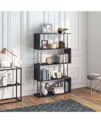 Bookshelf Bookcase Shelf Storage Wood Furniture Home Office Modern
