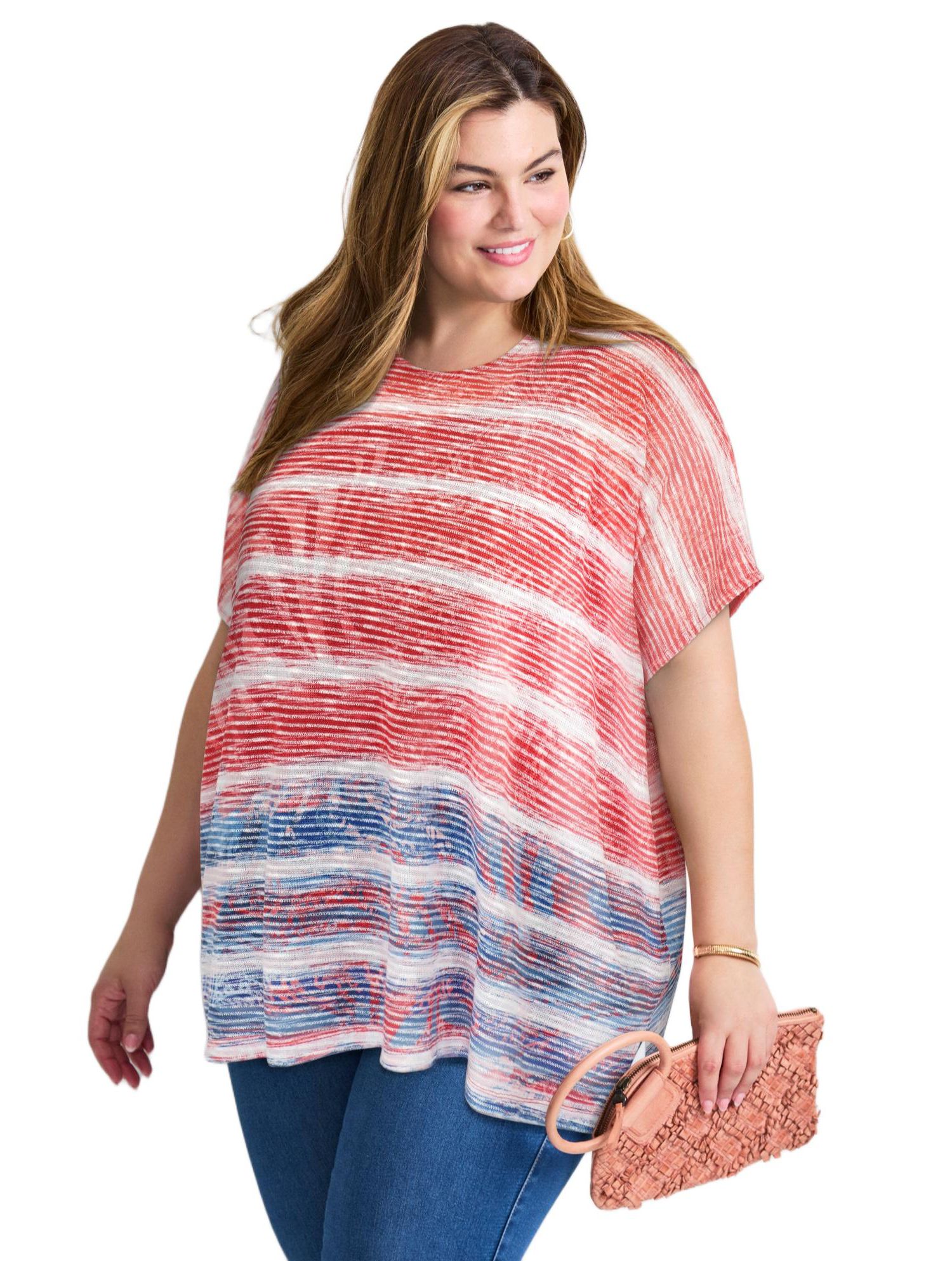 Women's Plus Size Lightweight Dolman Sweater