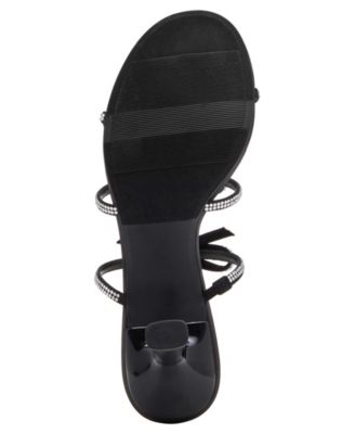 Women's Loving Bow Mid-Heel Rhinestone Dress Sandals