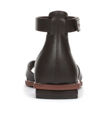 Women's Elisa Open Square Toe Ankle Strap Flat Sandals