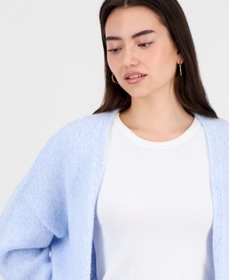 Juniors' Open-Front Cozy Cardigan
