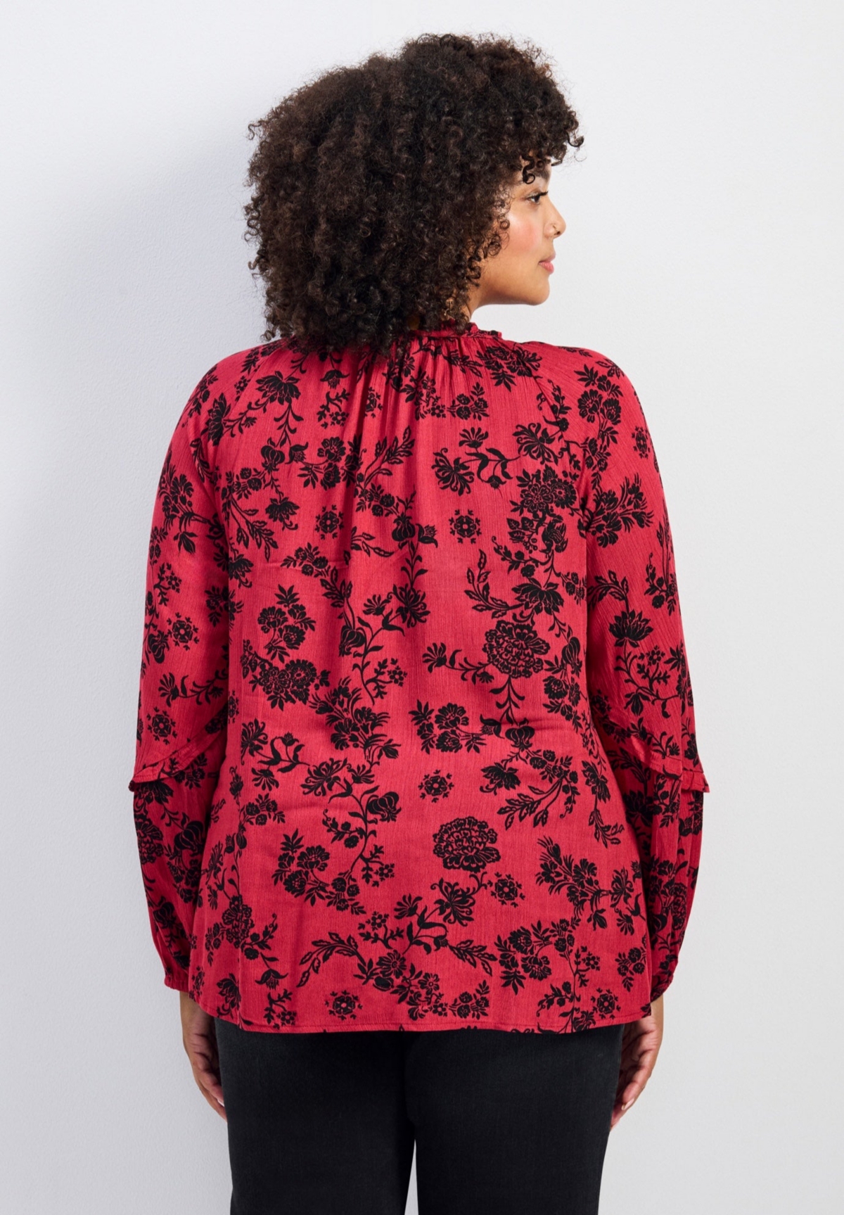 Avenue Women's Plus Bianca Peasant Blouse